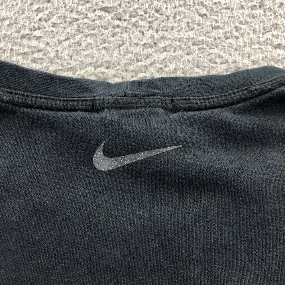 Nike Yoga Sweatshirt Mens L Black Therma Fit Crewneck Pullover Fleece Athleisure